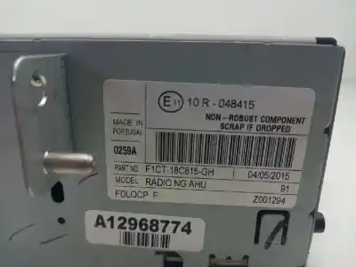 Автозапчастина б/у аудіо система / радіо cd для ford c-max (ceu) titanium посилання на oem iam 2342475  f1ct18c815gh