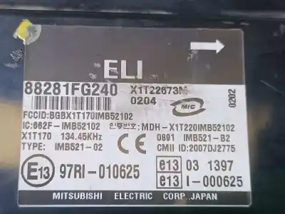 Second-hand car spare part electronic module for subaru impreza g12 classic oem iam references 88281fg240  x1t22673m