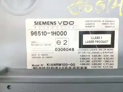 Second-hand car spare part audio system / radio cd for kia cee´d active oem iam references 965101h200  965101h000