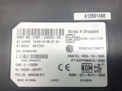 Автозапчастина б/у електронний модуль для ford kuga (cbs) titanium посилання на oem iam 2117587 140d4f0bb7ao d1bt14d212eb