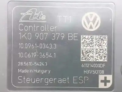 Peça sobressalente para automóvel em segunda mão abs por volkswagen golf vi (5k1) advance bluemotion referências oem iam 1k0614517cb 1k0614517cp 1k0907375ah
