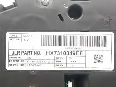Peça sobressalente para automóvel em segunda mão quadrante por jaguar xe portfolio referências oem iam t4n31575 hx7310849ee jx7310f844ed
