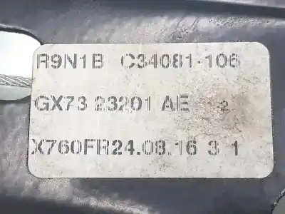 Second-hand car spare part driver left window regulator for jaguar xe portfolio oem iam references t4n16298 t4n29081 gx7323201ae