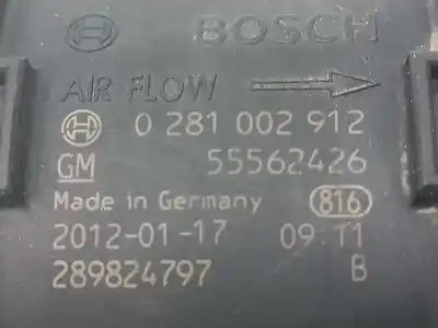 Автозапчастина б/у витратомір повітря для opel zafira tourer expression посилання на oem iam 12671611 0281002912 55562426
