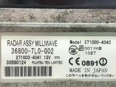 Second-hand car spare part electronic module for honda accord tourer (cw) 2.2 dtec cat oem iam references 36800tl0g02  2710034041
