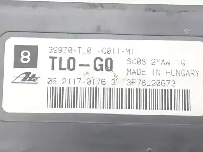 Second-hand car spare part electronic module for honda accord tourer (cw) 2.2 dtec cat oem iam references 39970tl0g011m1  06211701763