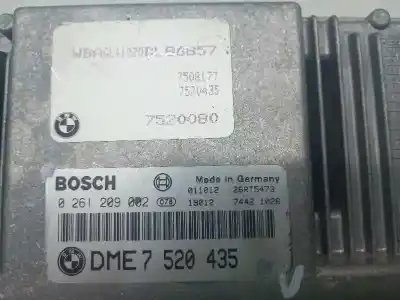 Second-hand car spare part ecu engine control for bmw serie 7 (e65/e66) 735i oem iam references 7520435 7508177 7520080