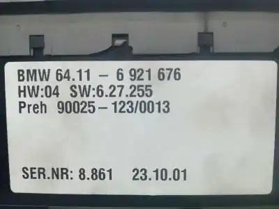 Second-hand car spare part climate control for bmw serie 7 (e65/e66) 735i oem iam references 64116953181 627255 64116921676