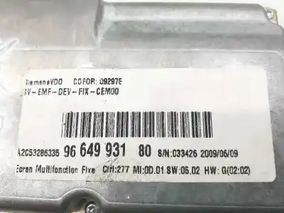 Pièce détachée automobile d'occasion écran multifonctions pour peugeot 407 sw confort références oem iam 6593q4 a2c53286335 9664993180