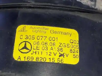 Автозапчасти б/у левая противотуманная фара за mercedes-benz clase r (w251, v251) r 320 cdi 4-matic (251.022 251.122) ссылки oem iam a1698201556  0305077002