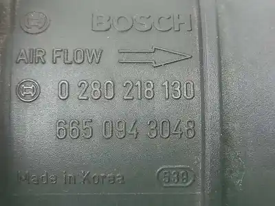 Автозапчастина б/у витратомір повітря для ssangyong rodius xdi посилання на oem iam 6650943048 0280218130 6650943048