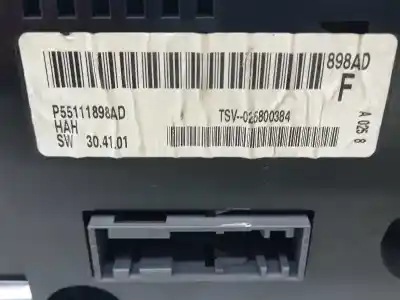 Peça sobressalente para automóvel em segunda mão comando de sofagem (chauffage / ar condicionado) por dodge journey 2.0 crd referências oem iam 55111898ab tsv025800384 p55111898ad