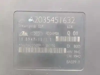 Pezzo di ricambio per auto di seconda mano abs per mercedes-benz clase c (w203) sportcoupe c 220 cdi (203.706) riferimenti oem iam a2035451732 a2035451632 a0034319312