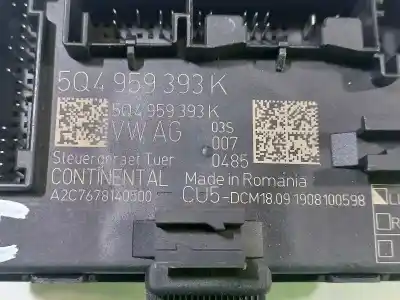 Second-hand car spare part central locking pump for seat leon (5f1) reference oem iam references 5q4959593k  a2c7678140500