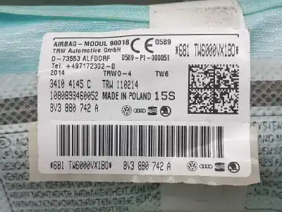 Автозапчасти б/у комплект подушки безопасности за audi a3 (8v) ambition ссылки oem iam   