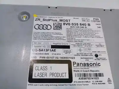 Автозапчасти б/у gps-навигационная система за audi a3 (8v) ambition ссылки oem iam 8v0035840b  8v0857273m