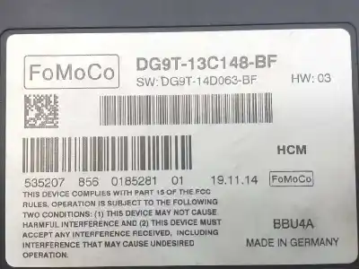Second-hand car spare part electronic module for ford mondeo lim. business edition oem iam references 2032321  dg9t13c148bf