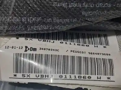 Peça sobressalente para automóvel em segunda mão kit airbag por peugeot 5008 active referências oem iam   