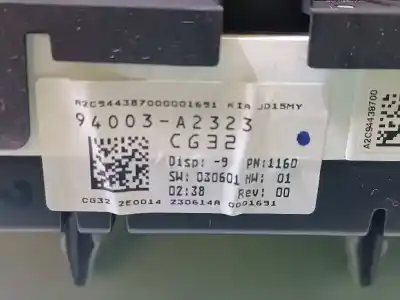 Second-hand car spare part dashboard for kia cee´d concept oem iam references 94003a2323  cg32