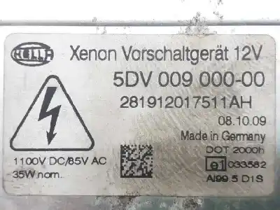 Piesă de schimb auto la mâna a doua unitate de control faruri xenon pentru volkswagen golf vi (5k1) 2.0 gti referințe oem iam 5m0907391 281912017511ah 5dv00900000