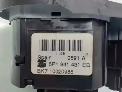 Second-hand car spare part headlights switch for seat altea xl (5p5) reference oem iam references 5p1941431eb  bk710020986