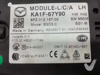 Автозапчастина б/у електронний модуль для mazda cx-5 black tech ed. посилання на oem iam ka1f67y90 ke02617 6pz01216705