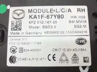 Автозапчастина б/у електронний модуль для mazda cx-5 black tech ed. посилання на oem iam ka1f67y80 ke02602 6pz01216725
