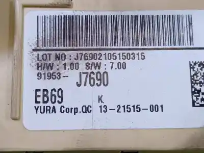 Second-hand car spare part fuse box unit for kia ceed business oem iam references 91953j7690  
