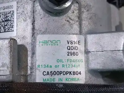 Second-hand car spare part air conditioning compressor for kia ceed business oem iam references 97701g4600 51-1519 ca500pdpkb04