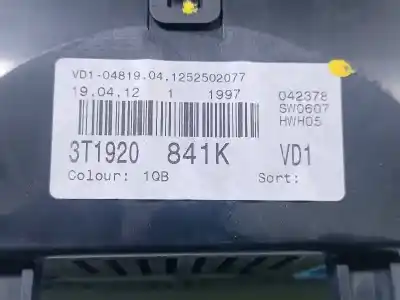 Second-hand car spare part dashboard for skoda superb combi (3t5) active oem iam references 3t1920841k  