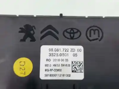 Second-hand car spare part climate control for citroen jumpy fugón confort xs oem iam references 98340416zd 35250501 98081722zd