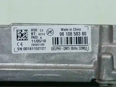 Second-hand car spare part electronic module for citroen jumpy fugón confort xs oem iam references 9810858380  28583189