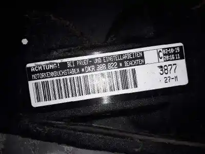 Second-hand car spare part complete engine for seat leon (5f1) reference oem iam references dkr  388822