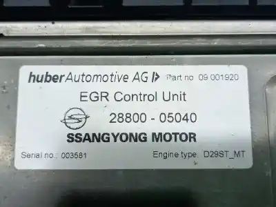 Автозапчасти б/у блок управления двигателем за ssangyong rexton 2.9 turbodiesel cat ссылки oem iam 2880005040  09001920
