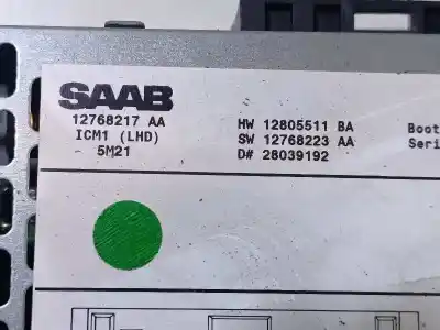 Автозапчастина б/у аудіо система / радіо cd для saab 9-3 combi (e50) 1.9 d посилання на oem iam   12768217aa