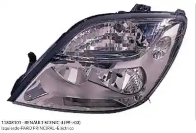 Second-hand car spare part LEFT HEADLIGHT for RENAULT SCENIC (JA..)  OEM IAM references 7701047604 7701047604 11808101