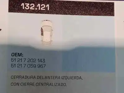 Автозапчасти б/у замок левой передней двери за bmw serie 3 berlina (e90) 3.0 cat (n52) ссылки oem iam 51217202143 51217059967 132121