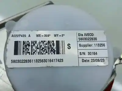 Second-hand car spare part front left seat belt for iveco 35s14 35140 oem iam references 5801655398  5803022836