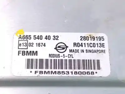 Автозапчастина б/у ебу контролер двигуна для ssangyong rodius ii 2.0 xdi посилання на oem iam a6655404032 r0411c013e 28019195
