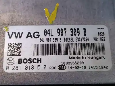 Peça sobressalente para automóvel em segunda mão centralina de motor uce por audi a3 (8v) ambition referências oem iam 04l906021al 0281018510 04l907309b