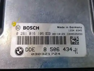 Автозапчасти б/у блок управления двигателем за bmw 1 (e81) 118 d ссылки oem iam 13618577664 0281016106 8506434
