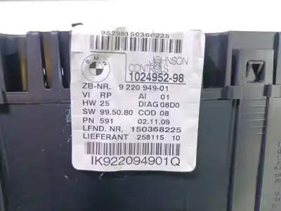 Peça sobressalente para automóvel em segunda mão quadrante por bmw 1 (e81) 118 d referências oem iam 62109283801 102495298 9220949
