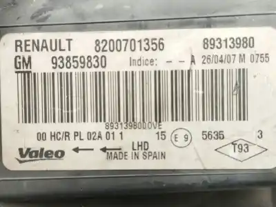 Автозапчастина б/у права фа для nissan primastar furgón (x83) 2.0 dci 90 посилання на oem iam 2601000q0f 93859830. 89313980 8200701356