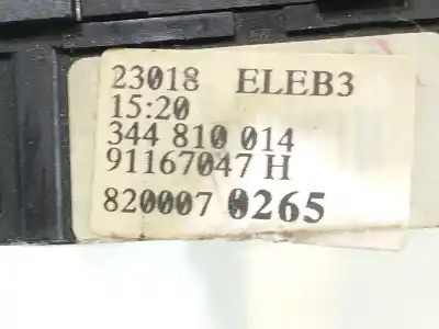 Second-hand car spare part windshiel wiper switch for nissan primastar furgón (x83) 2.0 dci 90 oem iam references 2526000qad 91167047. 344810014 8200070265