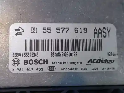 Автозапчасти б/у блок управления двигателем за opel insignia a sports tourer (g09) 2.0 cdti 4x4 (35) ссылки oem iam  0281017453 55575349 55577619