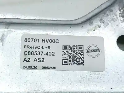 Автозапчастина б/у регулятор вікна передній лівий для nissan qashqai (j11) acenta посилання на oem iam 80701hv00d c88537402 80701hv00c
