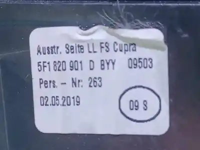Автозапчастина б/у аераційна решіта для seat leon st (5f8) cupra 290 посилання на oem iam 5f1820901d  5f1820901d byy