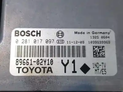 Автозапчасти б/у блок управления двигателем за toyota auris (_e15_) 1.4 d-4d (nde150_) ссылки oem iam 8966102y10  0281017097