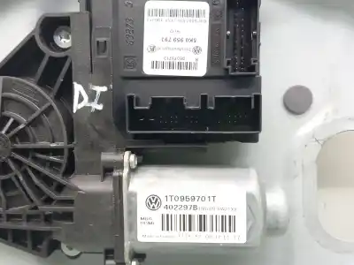 Second-hand car spare part driver left window regulator for volkswagen caddy iii monospace (2kb, 2kj, 2cb, 2cj) 1.6 tdi oem iam references 2k2837729m 1t0837755 5k0959793