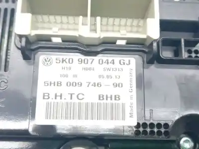 Peça sobressalente para automóvel em segunda mão comando de sofagem (chauffage / ar condicionado) por volkswagen caddy iii monospace (2kb, 2kj, 2cb, 2cj) 1.6 tdi referências oem iam 5k0907044gj  5hb009746